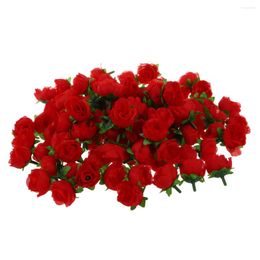 Decorative Flowers 100 X Artificial Flower Head Roses Deco Rosettes DIY Wedding Party Baptism