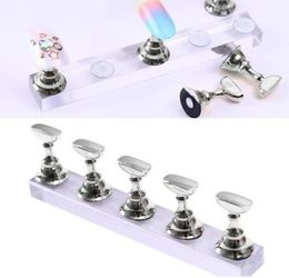 New Magnetic Acrylic Nail Display Stand Practice Hand Nail Exercises Pedestal Nail Supplies Tips Display Stand 3982643