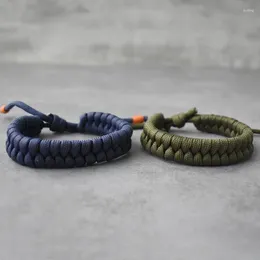 Charm Bracelets Outdoor Adjustable Bracelet Camping Survival Paracord Sports Parachute Cord Unisex Decorative Jewelry