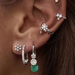 new arrived leaf lower ear cuff gold silver paved clear cz no piercing women whole cute leaves cuff earring254d