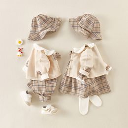 Conjuntos de roupas 0-3 anos criança bebê menino 2pcs roupas conjunto turn-down colarinho camisa de manga comprida top primavera outono moda casual outfit 230927