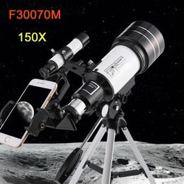 Monoculars F30070M Professional Astronomical Telescope 150 Times Zoom HD HighPower Portable Tripod Night Vision Deep Space Star View Moon 231101