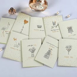 Greeting Cards 9pcs vintage mini message cards gift packing material small greeting cards 231102