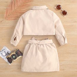 2 Years Girls Clothing Sets New Fashion Cotton Coat with Skirt Little Princess Baby Suits Birthday Party Children Clothing