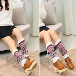 Women Socks 1 Pair Boot Knee High Comfortable Coldproof Retro Winter Warm Daily Wear