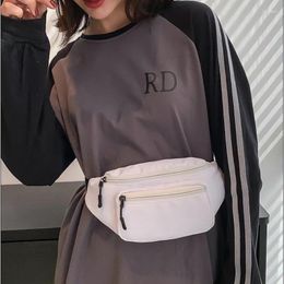 Waist Bags Double Layer Solid Colour Casual For Women Travel Large Phone Daily Supplies Organiser Crossbody Chest Fanny Pack