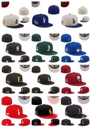 Classic Designer Baseball Fitted Hats Black Color Hip Hop Chicago Sport Full Closed Design Caps baseball cap Chapeau Stitch Heart Hustle Flowers newest cap mix order