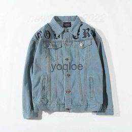 Mens Jackets Women Hoodies Stonewashed Denim Shirt With Web Denim Jacket Horsebits Fashion Mens Denim Jackets Slim Fit Men Jeans Jacketes Cotton Outwear J231102