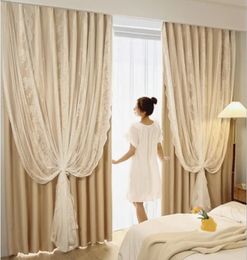 Curtain Free Punching Blackout Curtains Living Room Bedroom Window Wall Door Shading Decorative 231101