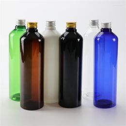 Storage Bottles Multicolor 500ML X 10 Empty Cosmetics Packaging Plastic With Aluminium Screw Cap Personal Care PET Toner Hydrosol