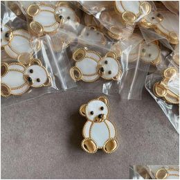 V Gold Plated Teddy Bear Animal Brooch Lucky Children Series Cnc High Edition Internet Celebrity Vanly Cleefly Drop Delivery Dhncy