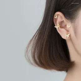 Stud Earrings MloveAcc Butterfly Earring For Women 925 Sterling Silver Korea Fashion Fine Jewellery Simple Charm Accessory