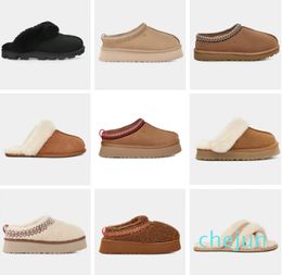 platform scuffs wool shoes sheepskin fur real leather classic brand casual women goutside slider boots