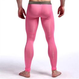 Men's Pants Men Casual Stretchy Sport Nylon Workout Bottoms Elastic Waistband Gym Fitness Yoga Leggings Lingerie Home Wear228o