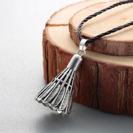Pendant Necklaces CHENGXUN Creative Women Men Antique Badminton Unisex Necklace For Sports Lover Jewellery