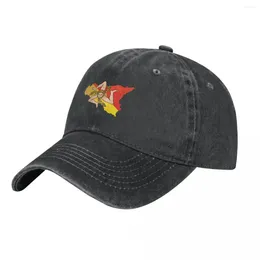 Ball Caps Sicilian Trinacria Adjustable Baseball Cap Sports Cowboy Hat Trucker Dad Classic Retro Vintage For Men Women