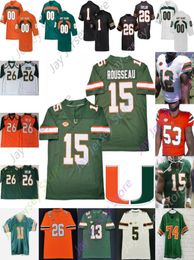 Miami Hurricanes Football Jersey College Ladson Jr. Walden II Garcia Reed Perry King Knighton Kinchens Wayne Irvin Dorsett Kelly Thomas Rousseau8071467