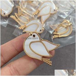 V Gold Plated Mijin Bird Animal Breastpin Vanly Cleefly Lucky Children Series Cnc High Edition Personalised Drama Fashion Drop Deliv Dhbfz