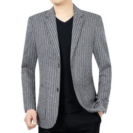 Men's Suits & Blazers Mens Suit Jacket 2023 Spring Autumn Striped Business Casual