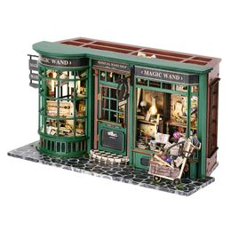 Doll House Accessories Miniatures Magic Assembly Building Model Wooden DIY Miniature with Furniture Kits Kid Toy Gift 231102