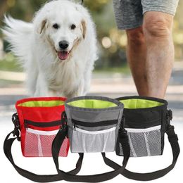 Dog Carrier Convenient Pet Snack Pack Mesh Pocket Training Bag With Waist Belt Storage Food Reward