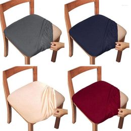 Chair Covers Dining Room Cover Seat Spandex 13solid Colors Removable Washable Elastic Cushion For Home