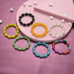 Strand 1Pcs Classic Colorful Folk-custom Rhinestone Beaded Chakra Yoga Bracelet Female Natural Stone Beads Bracelets Women Jewelry