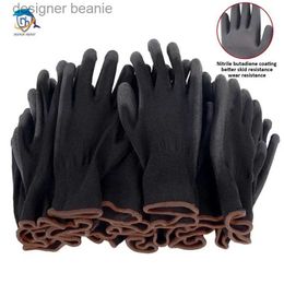 Five Fingers Gloves 10/20 Pair Free Polyurethane Gs Safety Work Gs Repair Gs Palm Coated Gs Carpenter Repairman SuppliesL231103