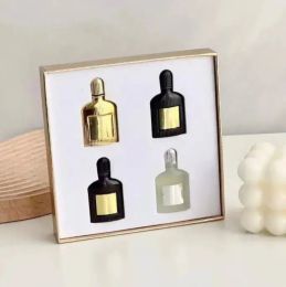 Top quality Brand Men perfume sets Fragrance 4x10ml black orchid grey vetiver golden purple bottle velvet orchid parfum long lasting smell 4 in 1 kit