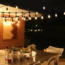 Decorative Outdoor decorative lighting courtyard E26 light string line Light string can be extended (6.5m)