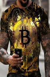 Men's T-Shirts TShirt Crypto Currency Traders Gold Coin Cotton Shirts9671677