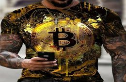 Men's T-Shirts TShirt Crypto Currency Traders Gold Coin Cotton Shirts1201857