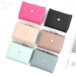 Wallets Women's Wallet Short Cartoon Cute Zero Coin Purses Bag Girl Small Lady Cardholder