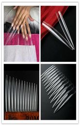 Makar10Packs X 12pcs XXL Extra Long Stiletto Super Cusp French Long Salon Nail Tips Clear Color A00667496120