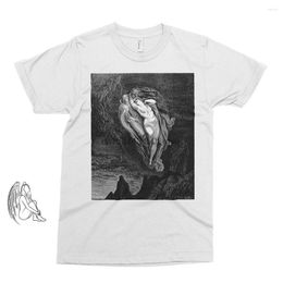 Herren T-Shirts Inferno 2 Gustave Dore Shirt T-Shirt Dante Art Woodcut Gravur Renaissance Paradise Lost Cute Gift