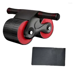 Accessories Automatic Aabdominal Roller Wheel Home Abdominal Exerciser With Knee Pads For Beginners Gym Fitness Equipment