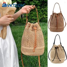 Evening Bags Summer Top-handle Drawstring Ladies Tote Adjustable Strap Fashion Casual Simple Portable Elegant For Weekend Vacation