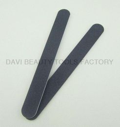 emery board 50pcslot straight black round nail file for nail art SC0311015772992