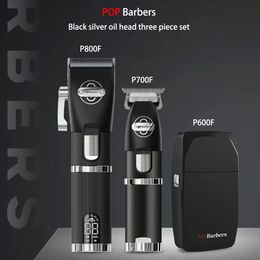 Hair Trimmer Professional FADE Clipper Cordless Powerful Haircut Top Quality Barber Cutting Machine Grooming Instrument 231102