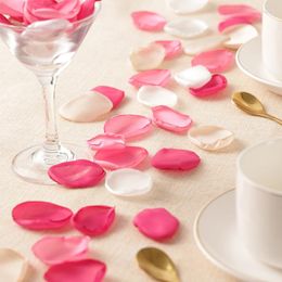 Decorative Flowers 200pc Silk Rose Petals Artificial Romantic Proposal Decor Wedding Anniversary Party Throw Petal Supplies