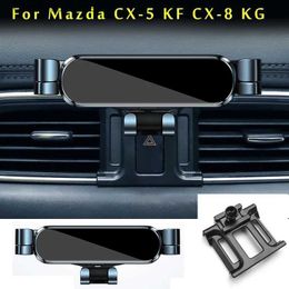 Car Holder Car Phone Holder For Mazda CX5 CX 5 KF CX 8 KG 2017 2021 2022 Car Styling Bracket GPS Stand Rotatable Support Mobile Accessories Q231104