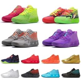 With Box LaMelo Ball 1 MB.01 Men Basketball Shoes Fashion Sneaker Black Blast Buzz City LO UFO From Here City Rick Rock Ridge Red Sports S