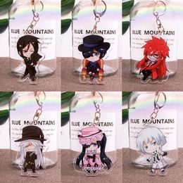 Catsuit Costumes Anime Black Butler Ciel Phantomhive Sebastian under Taker Charles Grey Grell Sutcliff Keychain Accessories Cosplay Cartoon Badge