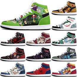 New diy classics customized shoes sports basketball shoes 1s men women antiskid anime cool fashion customized figure sneakers 36-48 357237