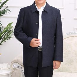 Men's Jackets Smart Casual Autumn Winter Fashion Jacket Men Coats Solid Color Male Overcoat Big Size 3XL 4XL