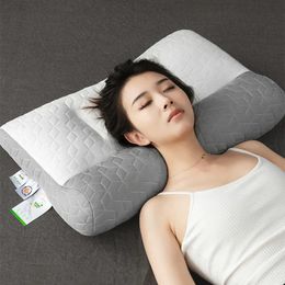 Pillow Latex For Sleeping Bedroom Household Soft Memory Bounce Back Natural Rubber Cervical Spine To Help Sleep 48cmx74cm 231102