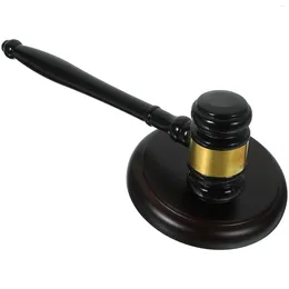 Garden Decorations Judge Gavel Gavels Hammer Solid Wood Prop Court Hammers Wooden Props Auction Child