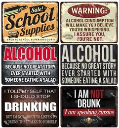 Funny Designed Beer Fest Alcohol Metal Sign Art Painting Wall Sticker Plaque Vintage Pub Bar Shop Decor Wine Tin Signs Plate Poste1931269