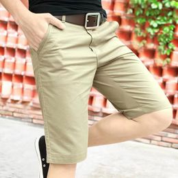 Men's Shorts Man Short Summer 100% Cotton Solid Shorts Male Quality Casual Business Social Bermuda Men Shorts Hombre Half Pants 230403