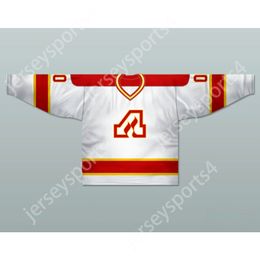 Custom ATLANTA FLAMES 1972-73 HOCKEY JERSEY WHITE Top Stitched S-M-L-XL-XXL-3XL-4XL-5XL-6XL